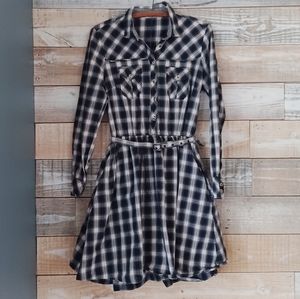 Zara plaid mini dress